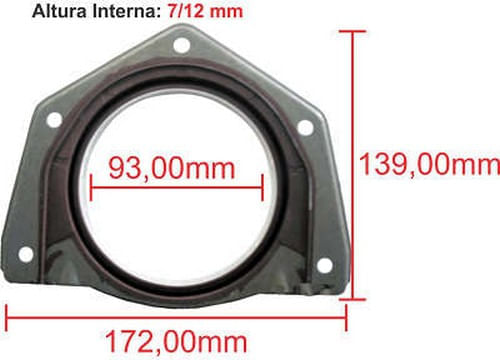 FLANGE TRASEIRA - ALFA 145 155 156 | FIAT MAREA 1.8 2.0 2.4 TORO 2.0TD 16V