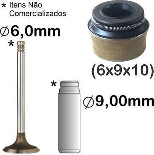 RETENTOR DE VALVULA - LAND ROVER VOLVO MOTOR-B6324S 3.0 3.2 24V 6CILS