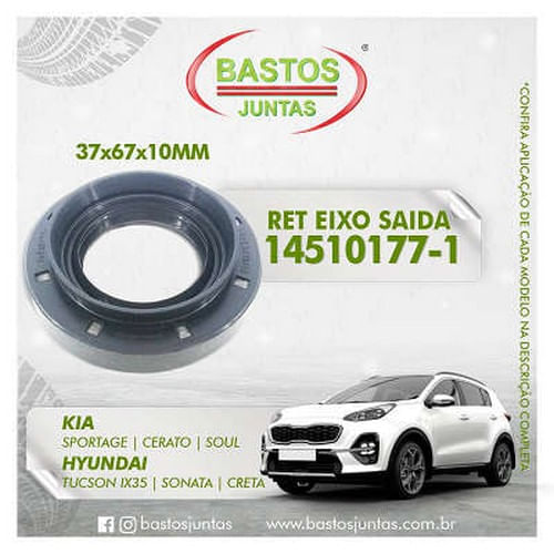 RETENTOR SAIDA CAMBIO DIR - HYUNDAI TUCSON IX35 SONATA CRETA | KIA CERATO 2.0 16V