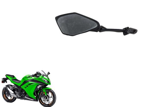Espelho Retrovisor Esquerdo Kawasaki Ninja 300 13-18 C/detalhe