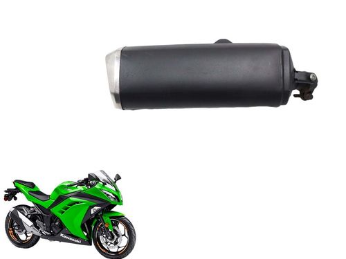 Ponteira Escapamento Kawasaki Ninja 300 13-18 C/detalhe