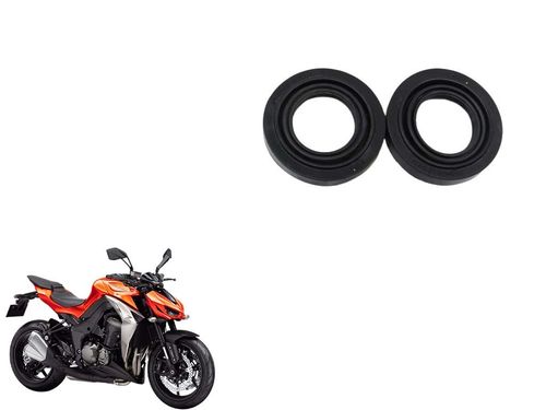 Par Borracha Vedação Farol Kawasaki Z 1000 Z1000 15-18