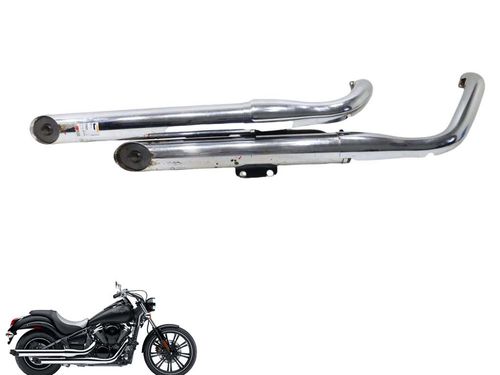Escapamento Kawasaki Vulcan 900 09-14c/avaria