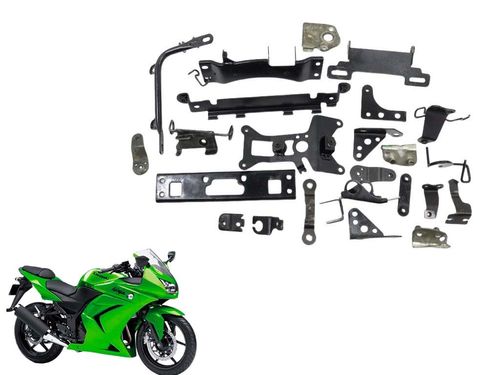 Kit Suporte Fixação Chassi Kawasaki Ninja 250 R 08-12