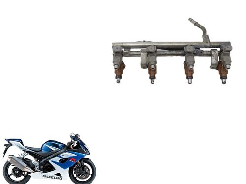 Kit Flautas+bicos Injetores Suzuki Gsxr 750 Srad 07-10