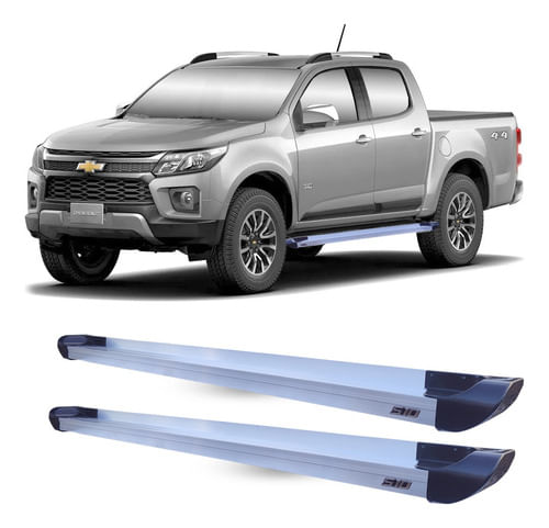 Estribo Alumínio S10 S-10 2012 A 2020 Cabine Dupla Prata