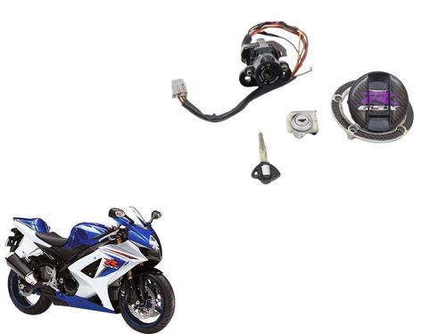 Kit Chave Ignição Gsxr Srad 1000 2008 2010 C/detalhe