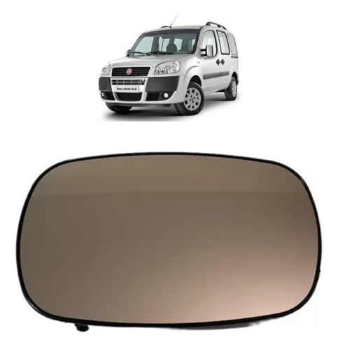 Lente Retrovisor Fiat Doblo 2010 - Motorista / Passageiro