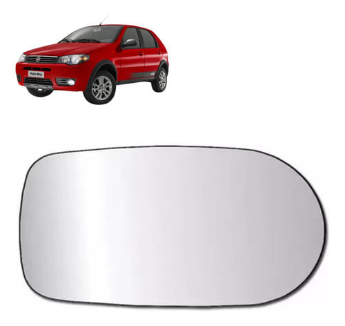 Lente Espelho Retrovisor Palio 2011/2013 - Motorista
