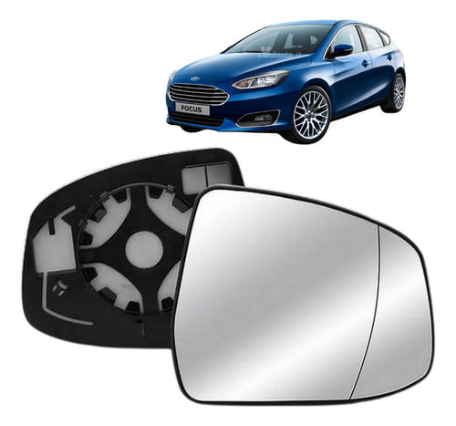 Lente Espelho Retrovisor Focus 2014 / 2018 - Passageiro