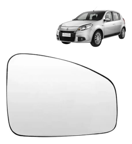 Lente Retrovisor Duster/sandero 2009 / 2013- Lado Passageiro