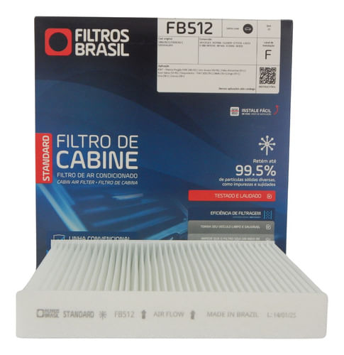 Filtro Cabine Ar Cond Mobi Argo Cronos 500 Strada Palio Uno