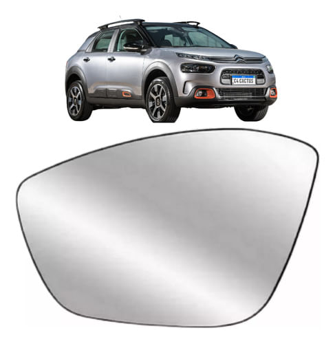 Lente Espelho Retrovisor C4 Cactus 2018 A 2024 Motorista