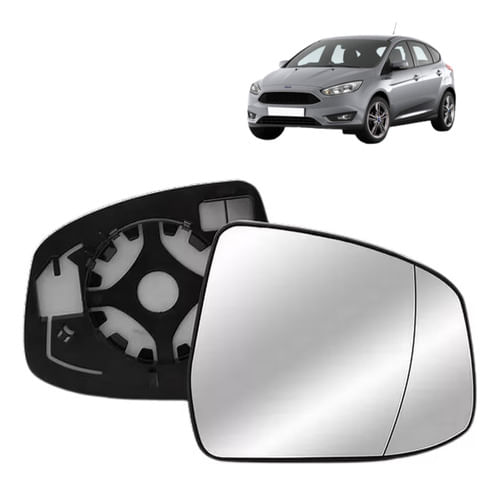 Lente Espelho Retrovisor Focus 2014 / 2018 - Lado Motorista