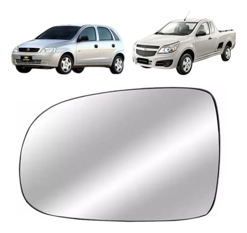 Lente Retrovisor Corsa / Montana 2003 A 2012- Lado Motorista