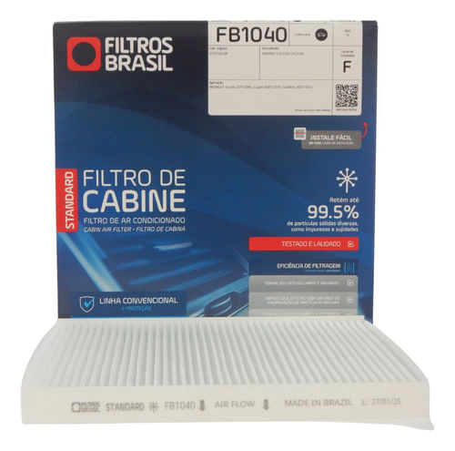 Filtro Cabine Ar Cond Renault Sandero Logan Duster