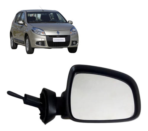Retrovisor Duster/sandero Mecanico 2009/2013-lado Passageiro