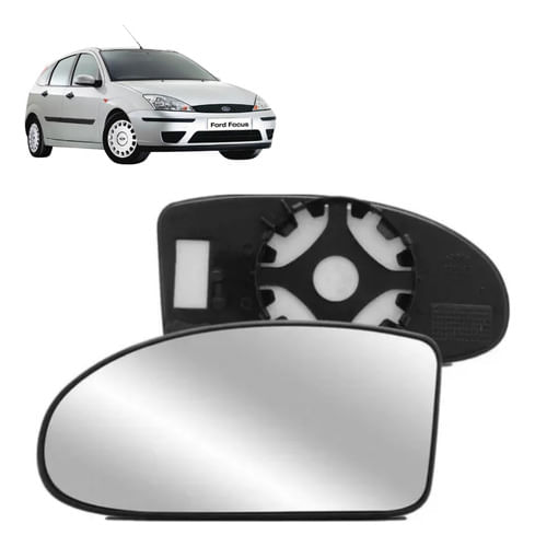 Lente Espelho Retrovisor Focus 2000 / 2008 - Lado Motorista