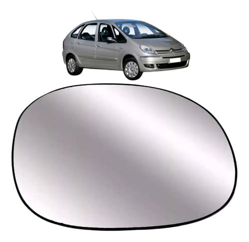 Lente Retrovisor Citroen Picasso 2003/2009 - Lado Passageiro