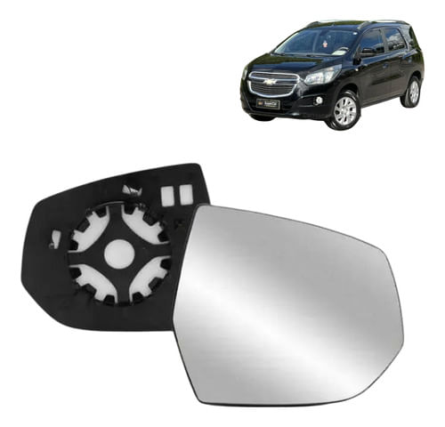 Lente Vidro Retrovisor Gm Spin 2012 Em Diante - Motorista
