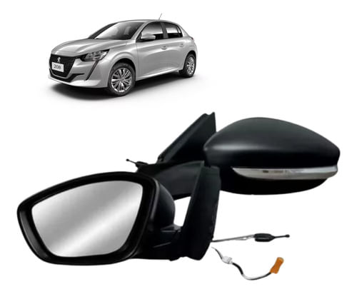 Retrovisor Peugeot 208 Mecanico 2021/2023 Fosco - Passageiro