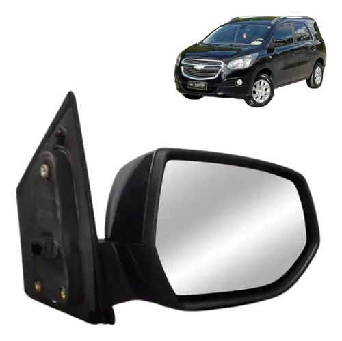Retrovisor Elétrico Gm Spin 2012 Em Diante Liso - Passageiro