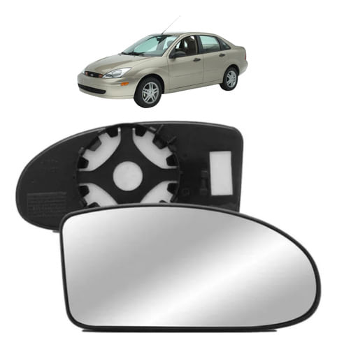 Lente Espelho Retrovisor Focus 2000 / 2008 - Lado Passageiro