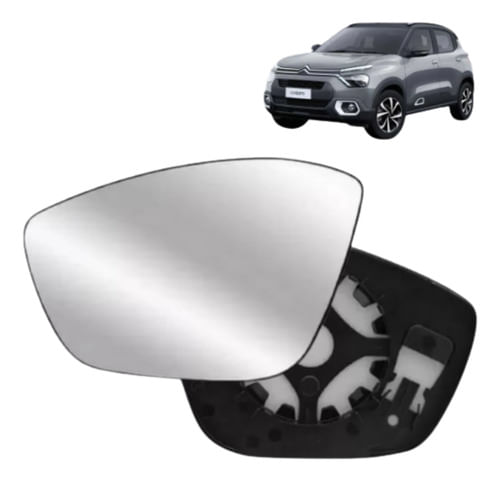 Lente Vidro Retrovisor Citroen C3 2022 A 2024 Motorista Esq
