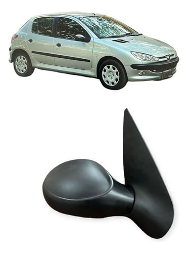 Retrovisor Elétrico Peugeot 206 / 207 - Lado Motorista