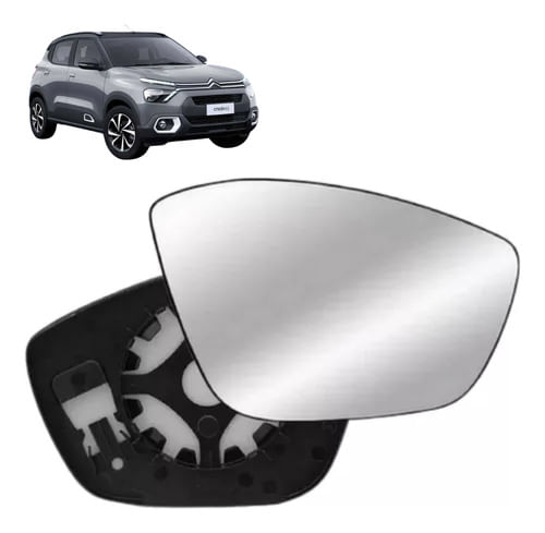 Lente Vidro Retrovisor Citroen Basalt 2025 Motorista Direita