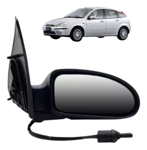 Retrovisor Mecanico Focus 2000/2008 Direito Liso- Passageiro