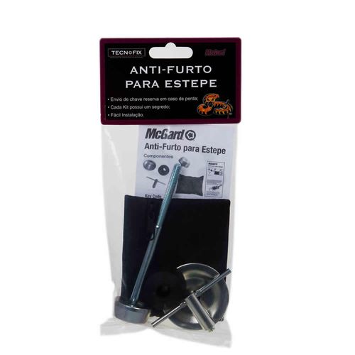 Kit Antifurto de estepe interno modelo TR08165
