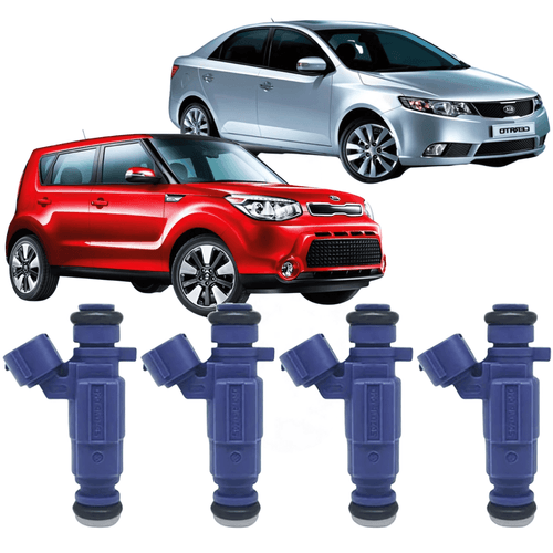 KIT 4 BICO INJETOR CERATO KIA SOUL 1.6 16V GASOLINA 2009-13