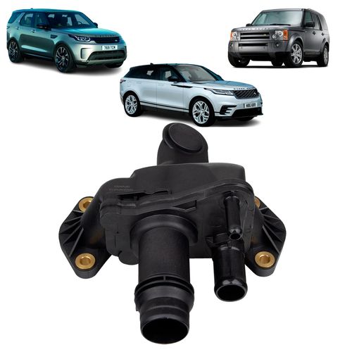 Carcaça Válvula Termostática Land Rover Discovery II IV V Após 2007/ Range Rover IV Sport I II VELAR Após 2010
