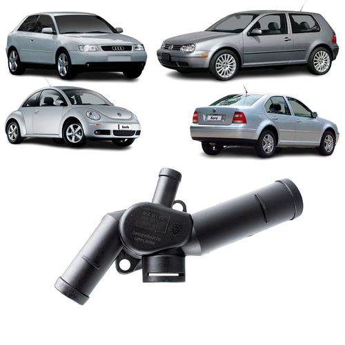 FLANGE FLUXO DE ÁGUA DO CABEÇOTE VW BORA 2001 A 2002 GOLF 2000 A 2001 JETTA 2005 A 2007