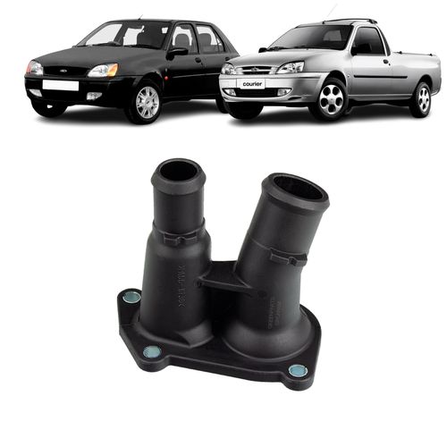 CARCAÇA VÁLVULA TERMOSTÁTICA FORD FIESTA 1.4 16V ZETEC 1996 A 2000 COURIER 1.4 16V ZETEC 1996 A 2000