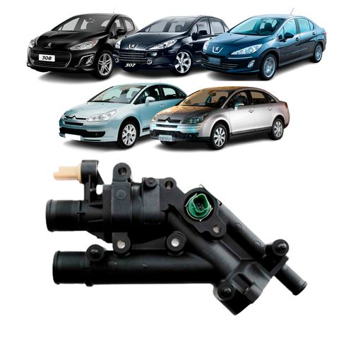 VÁLVULA TERMOSTÁTICA PEUGEOT 307 407 308 408 2.0 16V 2006 ACIMA CITROËN C4 C5 2.0 16V 2006 ACIMA