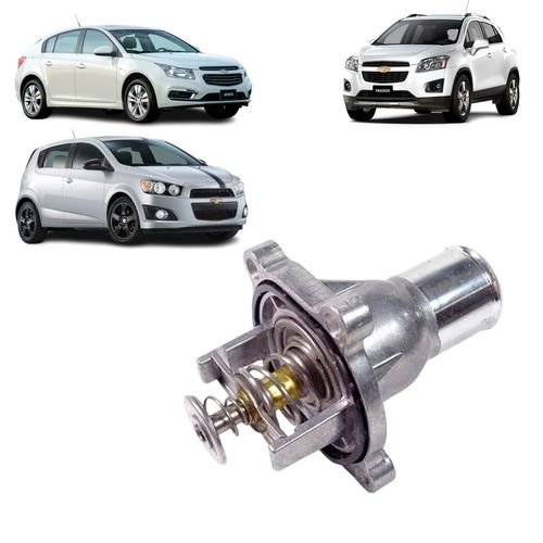 VÁLVULA TERMOSTÁTICA CHEVROLET CRUZE TRACKER 1.8 16V FLEX - 2012 A 2014 SONIC 1.6 16V FLEX - 2012 A 2014