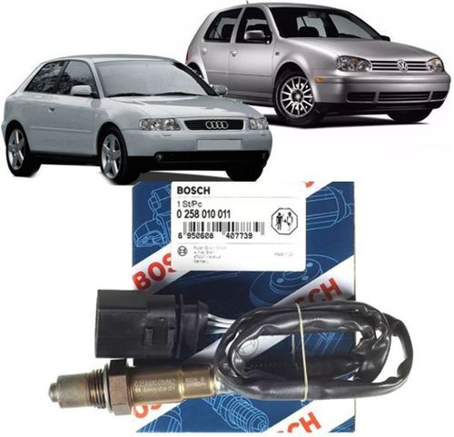Sonda Lambda Golf Bora Audi A3 A4 4 Fios de 1999 à 2013 Original Bosch