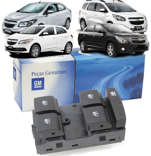 Botao Interruptor Vidro Eletrico Cruze Onix Prisma Cobalt Spin Original Gm TRW - 20830828