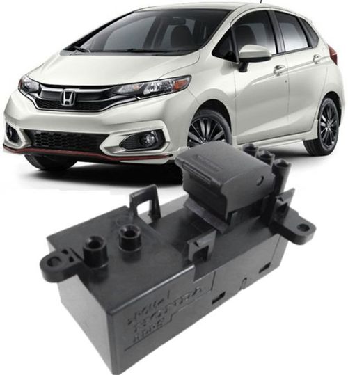 Botao Interruptor Vidro Eletrico New Fit E City Apos 2015 Traseiro Direito Esquerdo