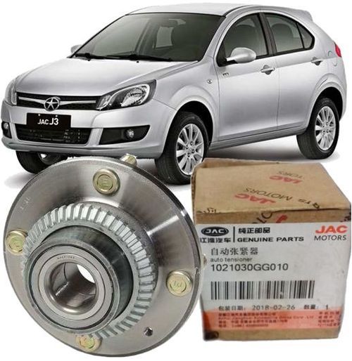 Cubo de Roda Traseiro Com Rolamento Jac Motors J3 1.4 16V Apos 2010 Com ABS Original