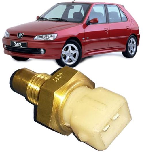 Sensor de Temperatura Peugeot e Citroen Varios 1.6 8V / 1.8 8V / 1.8 16V / 2.0 16V  ate 2000