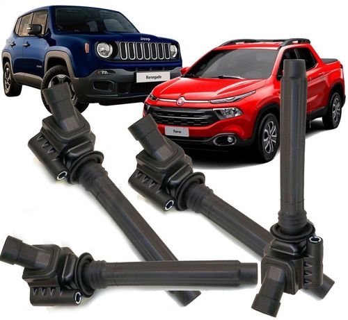 Kit 4 Bobina de Ignição Renegade e Toro 1.8 16v Flex 0221504039 / 55242406
