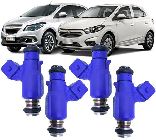 Kit 4 Bico Injetor Onix Prisma 1.0 8v Flex de 2013 à 2019 - 24578819 / FJ10740 - Original GM