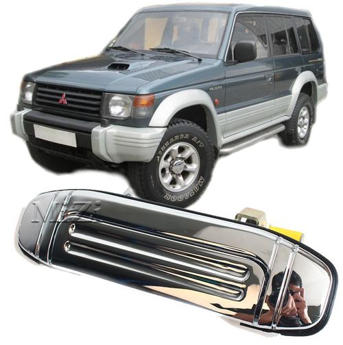 Macaneta da Porta Pajero 1994 a 1999 Cromada Tras. Esquerda