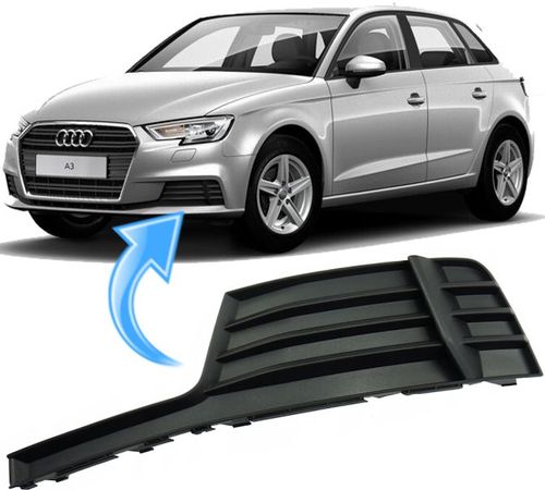 Grade Moldura Do Farol De Milha Audi A3 Sportback 1.4 Tfsi De 2017 À 2019 - Esquerdo