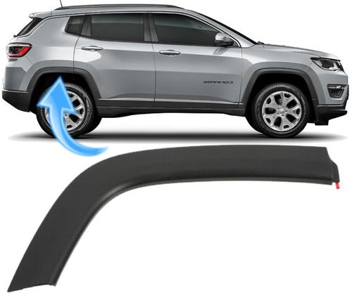 Moldura Paralama Compass 2.0 Flex e 2.0 Diesel de 2017 À 2021 - Traseiro Direito