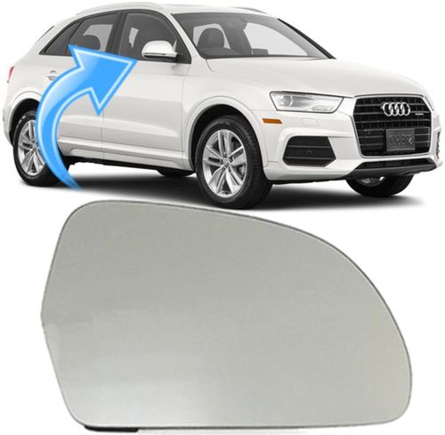 Lente do Espelho Retrovisor Audi Q3 1.4 e 2.0 de 2012 À 2019 - Ld Direito