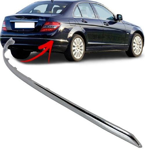 Friso Parachoque Traseiro Mercedes C200 C280 Avantgarde de 2008 À 2011 - Direito